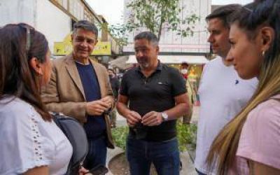 Elecciones 2021: Jorge Macri recorrió San Martín para respaldar al candidato local de Juntos Andrés Petrillo