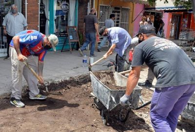 El Municipio de Tigre construye nuevas veredas en El Talar