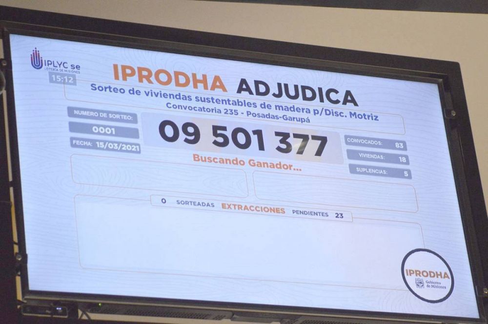 Cerr la convocatoria del sorteo extraordinario para acceder a una vivienda del IPRODHA en Itaemb Guaz