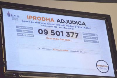 Cerr� la convocatoria del sorteo extraordinario para acceder a una vivienda del IPRODHA en Itaemb� Guaz�