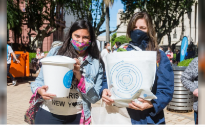 Nueva edición del canje de reciclables por verduras llega a plaza San Martín