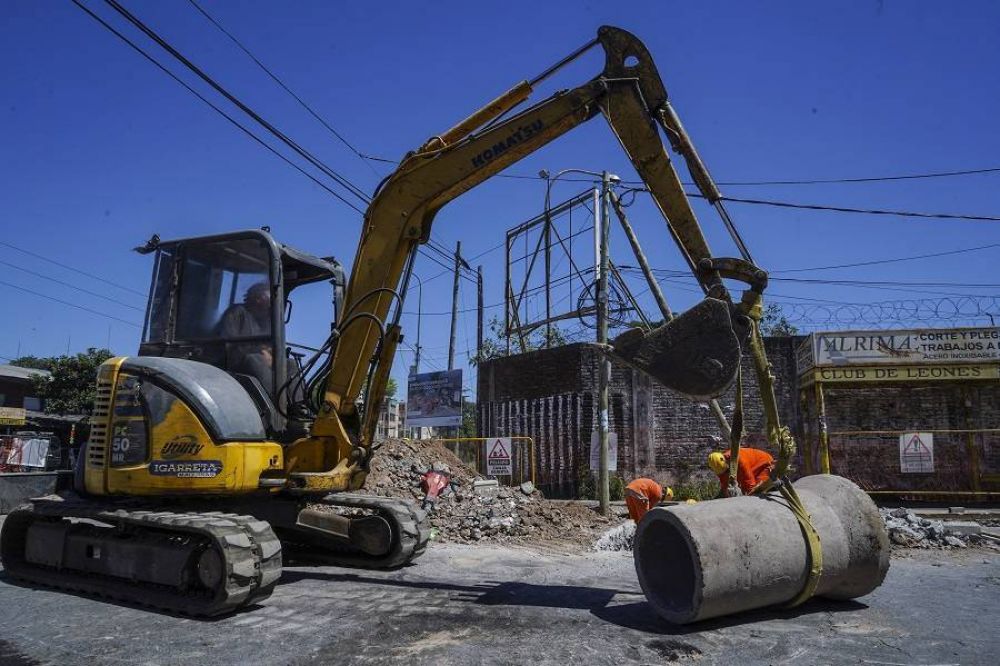 Vicente Lpez: Avanzan las obras hidrulicas en Villa Martelli
