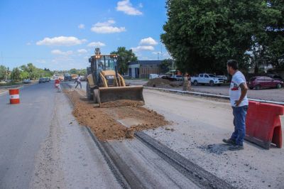 Campana: Avanza la obra de la ampliaci�n de la avenida Rivadavia