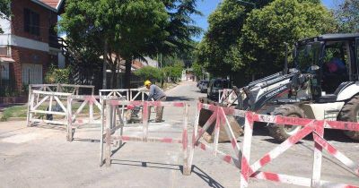 Avanza la construcción de la red cloacal en Turdera