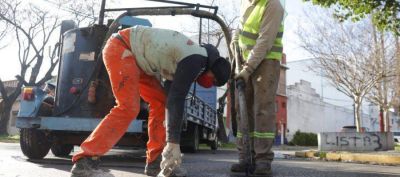 Lan�s: Obras de mantenimiento y tomado de juntas en amplias zonas del distrito