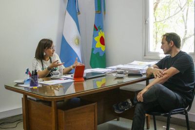 El Intendente se reunió con Casaretto, la nueva directora general de Habilitaciones