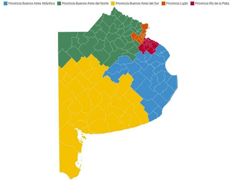 Resurge el proyecto para dividir Buenos Aires: Proponen partir La Matanza en dos y crear cinco nuevas provincias