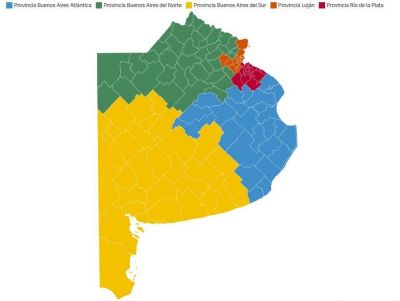 Resurge el proyecto para dividir Buenos Aires: Proponen partir La Matanza en dos y crear cinco nuevas provincias