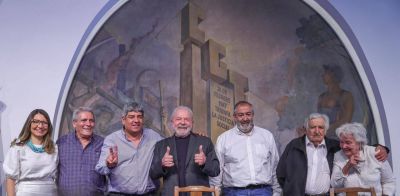 La CGT recibió a Lula y Pepe Mujica y se sumó al pedido de unidad latinoamericana