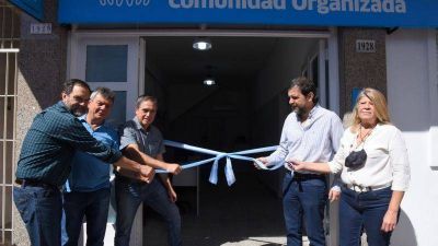 Fernando Moreira y Guido Lorenzino inauguraron la Casa de la Comunidad Organizada