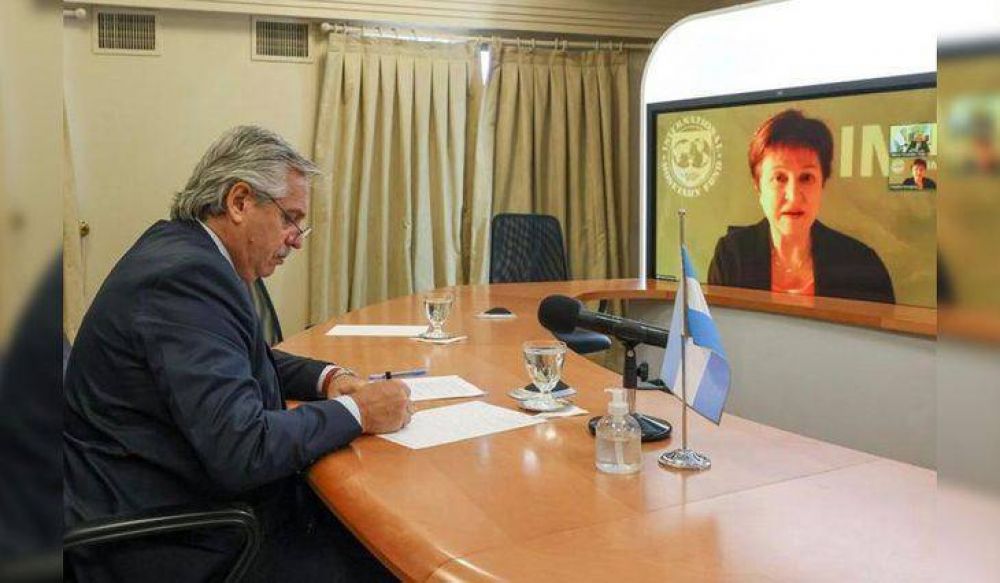 Alberto Fern�ndez habl� de la negociaci�n con el FMI y del rechazo al Presupuesto: qu� dijo