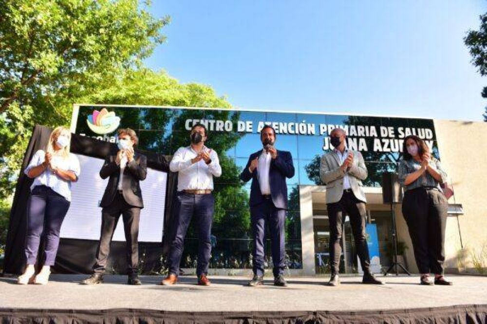 Ariel Sujarchuk y Beto Ramil inauguraron el CAPS Juana Azurduy acompaados por el ministro Nicols Kreplak