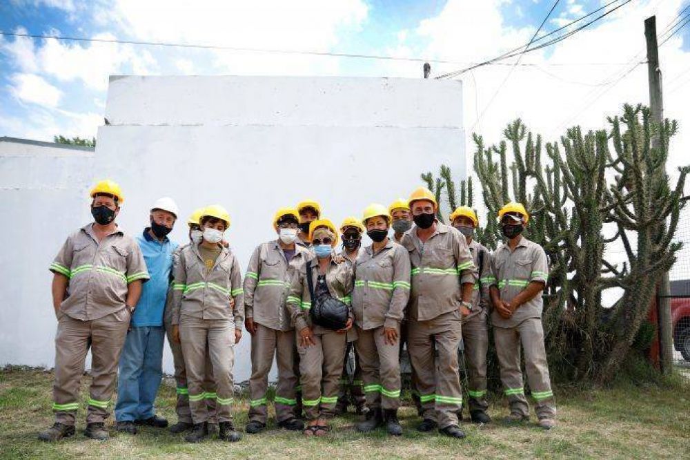 Agua+Trabajo: habilitaron una red de agua potable en el barrio Parque Sarmiento de Virrey del Pino