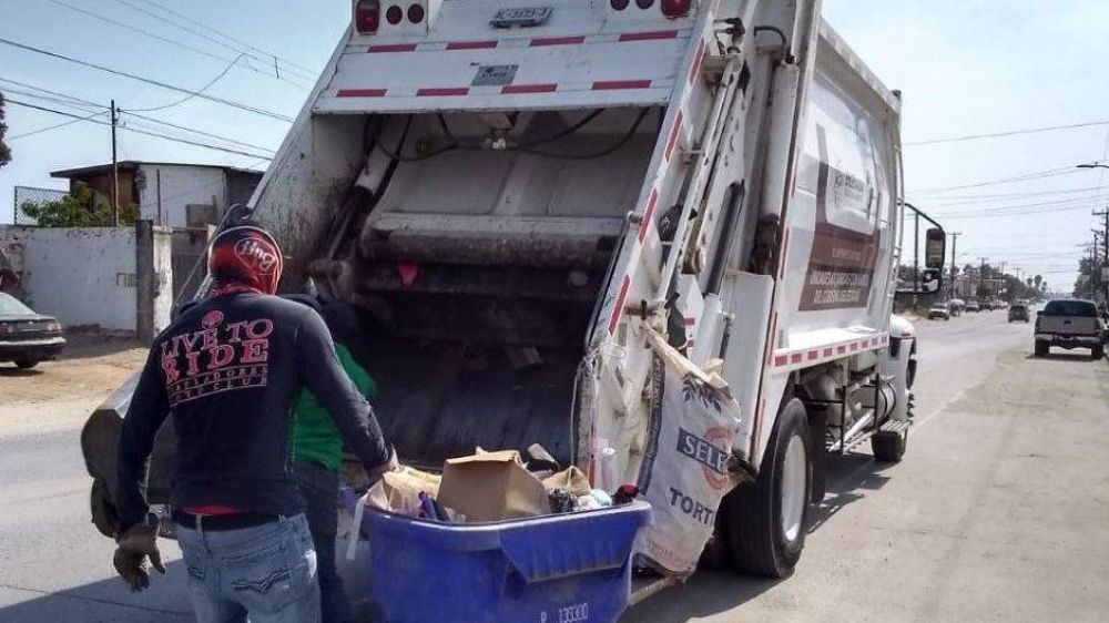 Mantiene Gobierno de Ensenada jornadas diarias de recolección de basura