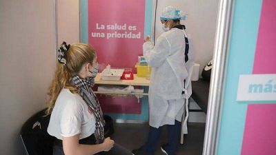 Comenzaban hace un un año a vacunar contra el coronavirus en Pilar