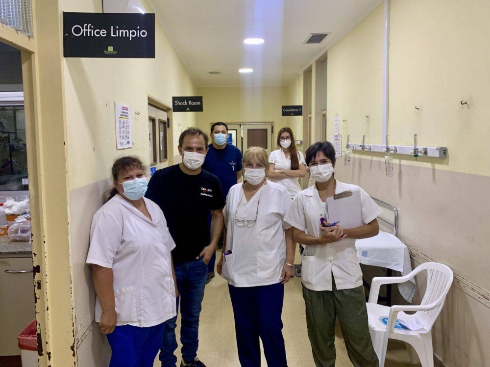 El Intendente destacó el trabajo del personal de la guardia médica del Hospital San José
