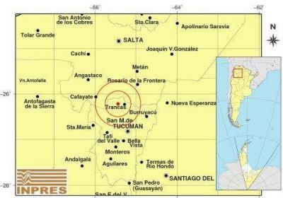 Tucuman: Un fuerte sismo de 5,7 se produjo a las 5:36hs