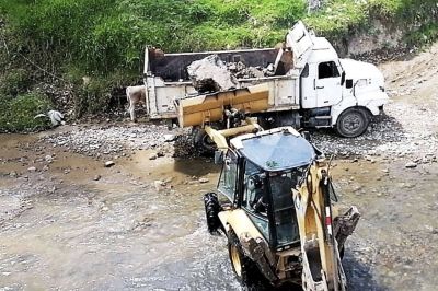 Cajamarca: retiran 45 toneladas de residuos slidos y desmonte del ro Mashcn