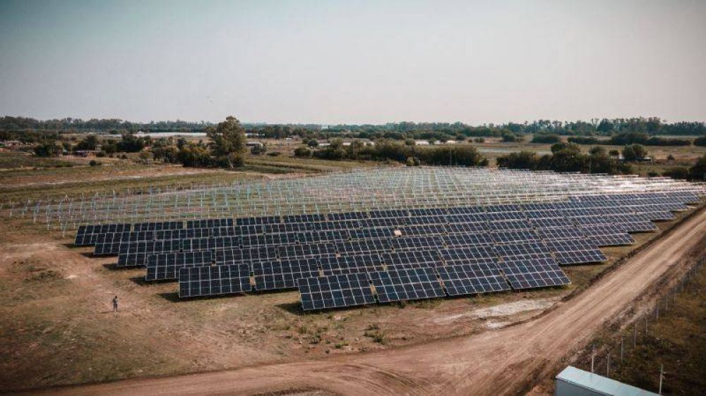 Loma Verde: ya se colocaron la mitad de los paneles solares del primer parque solar municipal de la Argentina