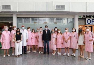Visita al banco de medicamentos de las damas rosadas en el hospital central