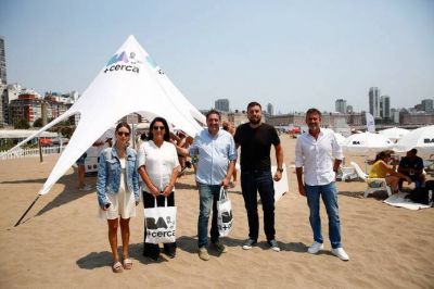 Inauguraron la playa pública “BA + Cerca Playa” en Mar del Plata