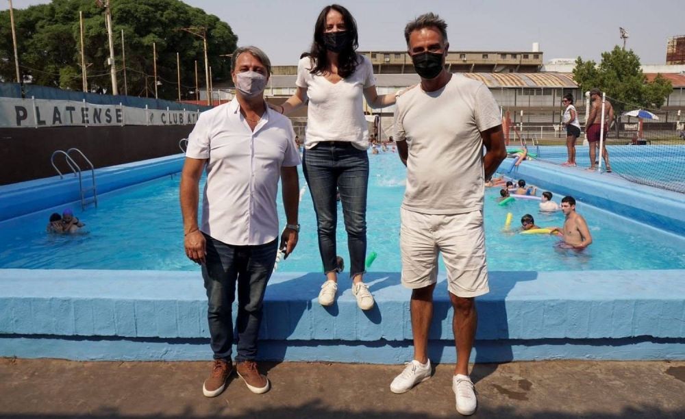 Soledad Mart�nez recorri� Platense y ratific� su apoyo al club: �Seguiremos trabajando juntos�