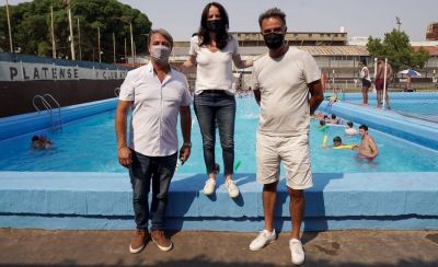 Soledad Mart�nez recorri� Platense y ratific� su apoyo al club: �Seguiremos trabajando juntos�