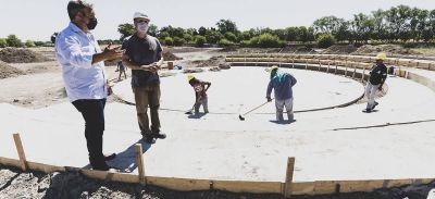 Avanza la obra del parque municipal de Don Orione