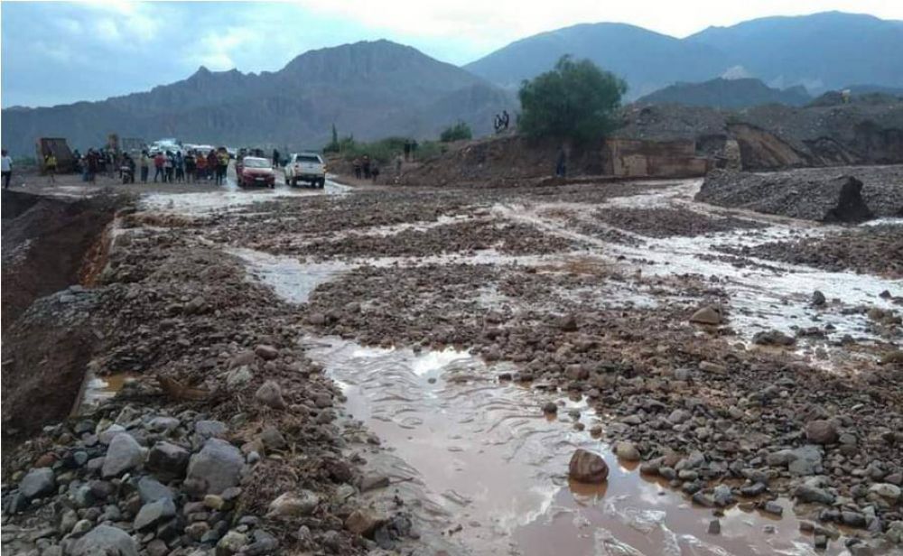 Rutas transitables con precaucin luego del temporal en La Quebrada y Puna