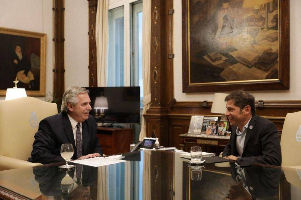 Axel Kicillof se reuni� con Alberto Fern�ndez en Casa Rosada