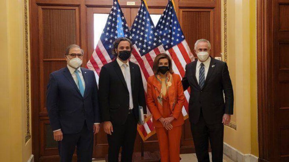Tras el encuentro con Blinken, Santiago Cafiero se reuni� con Nancy Pelosi