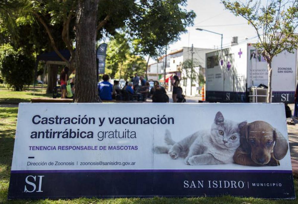 Durante el año pasado, San Isidro alcanzó cifras récord de vacunación y castración de mascotas