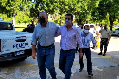 Visita de Berni: Juanci Mart�nez destac� la �inversi�n� en seguridad