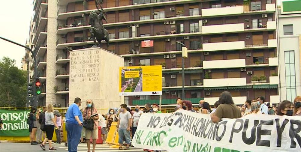 Vecinos de Caballito vuelven a movilizarse contra el parque lineal en la avenida Honorio Pueyrredn: Hay que ponerle un lmite a la impunidad Larreta