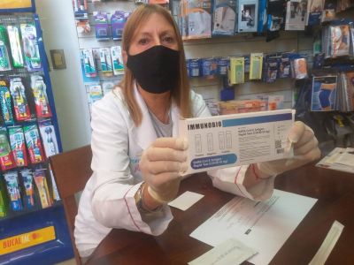 Las farmacias de Bariloche ya venden el test para detectar casos de Covid-19
