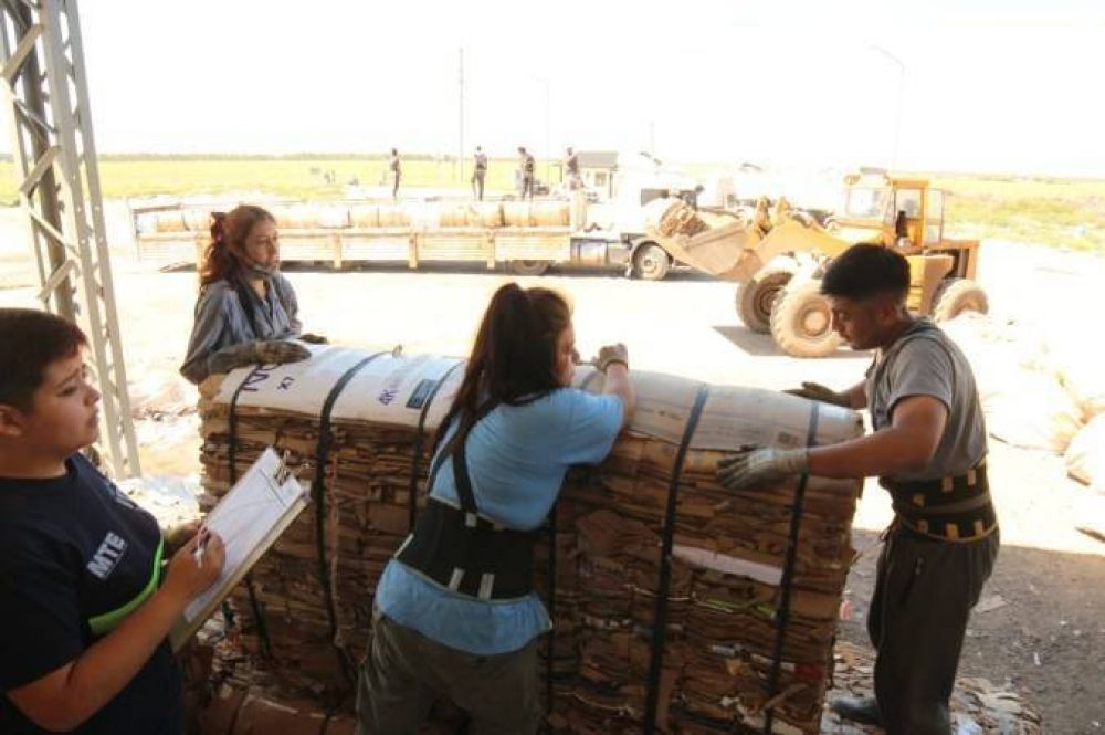 Ms de 24 mil kilos de cartn salieron de GIRSU haca Buenos Aires