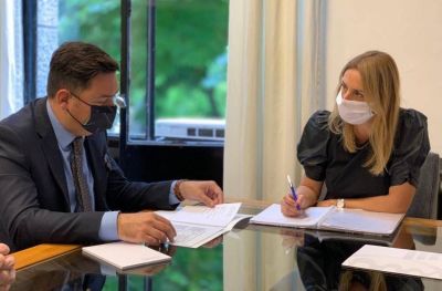 Reuni�n de trabajo de la UCIP y la presidenta del Concejo Deliberante