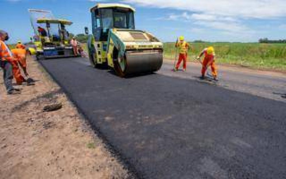 Ruta Provincial N 50: avanza la obra de repavimentacin entre Coln y Arenales