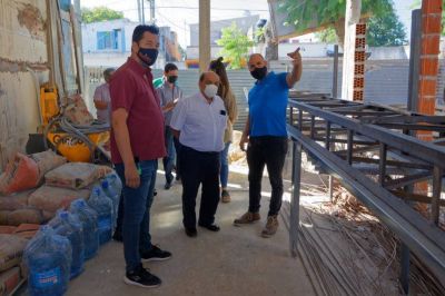 Berazategui: Mussi visitó los trabajos de reconstrucción del Jardín N° 906