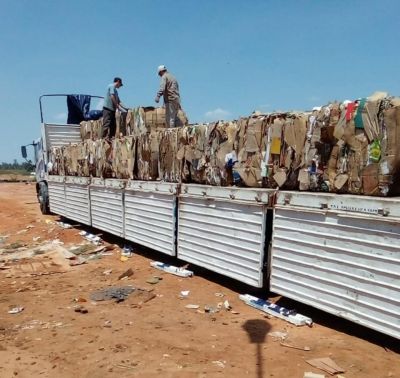Concordia: Se recuperaron 12 toneladas de cartón en Parque el Abasto