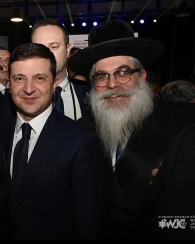 Zelensky le pide al gran rabino que rece por Ucrania