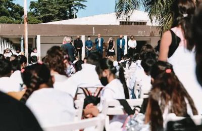 Ramil inauguró el ciclo lectivo 2022 en la Escuela Primaria Nº16 de Escobar