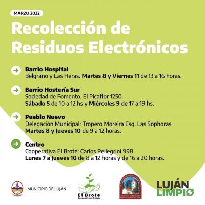Nueva campaña de recolección de residuos eléctricos y electrónicos