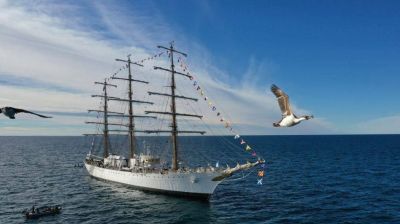 Vuelve la Fragata Libertad a Mar del Plata