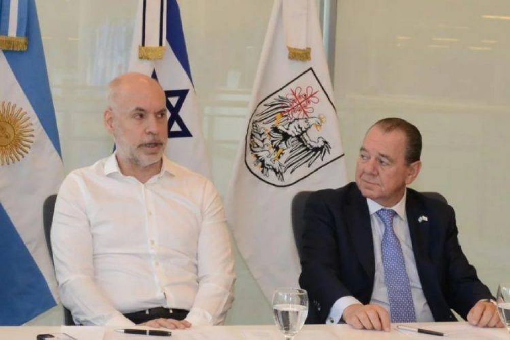 Larreta firm un convenio econmico con empresarios de Israel