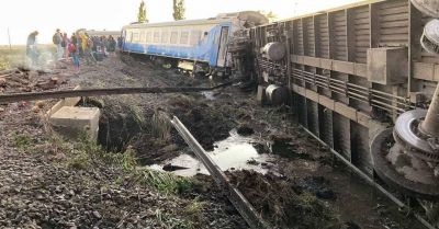 Accidente del tren que se dirigía a Bahía: “Son vías de hace más de 30 años que están concesionadas y en periodo de vencimiento”