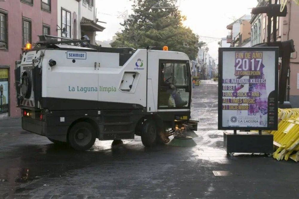 Urbaser, concesionaria del servicio de recogida de residuos y limpieza viaria en La Laguna