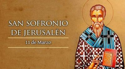 Hoy celebramos a San Sofronio, Patriarca de Jerusal�n, defensor de Cristo como Dios y hombre