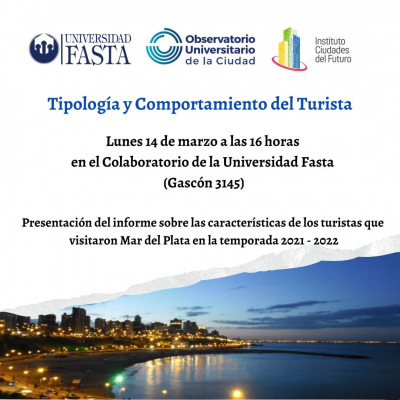 Presentarán un estudio sobre la «Temporada Turística» de Mar del Plata