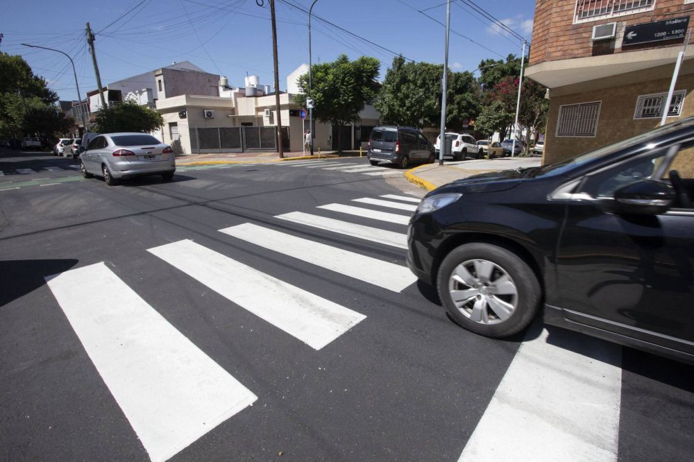 Seguridad vial: la Ciudad renov ms de 13 mil metros cuadrados de calles con asfalto sustentable